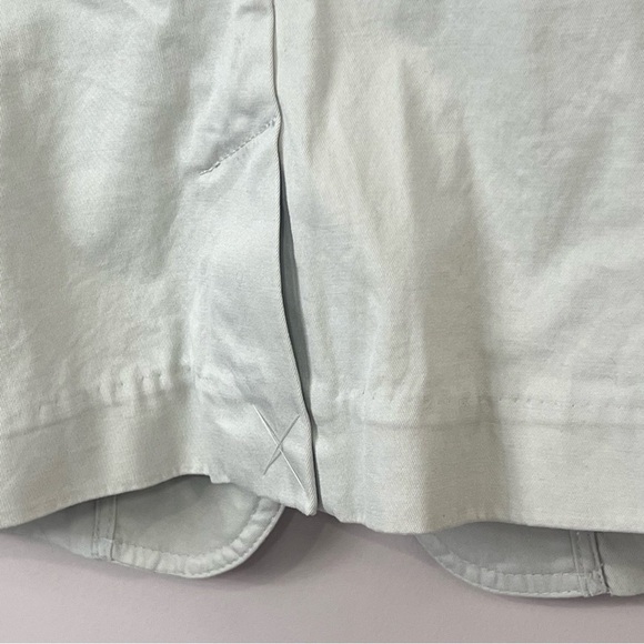 Talbots Blazer Vintage Women’s 12 Khaki Long Sleeve Pocket Front Ruffle New Y2K - Picture 8 of 12